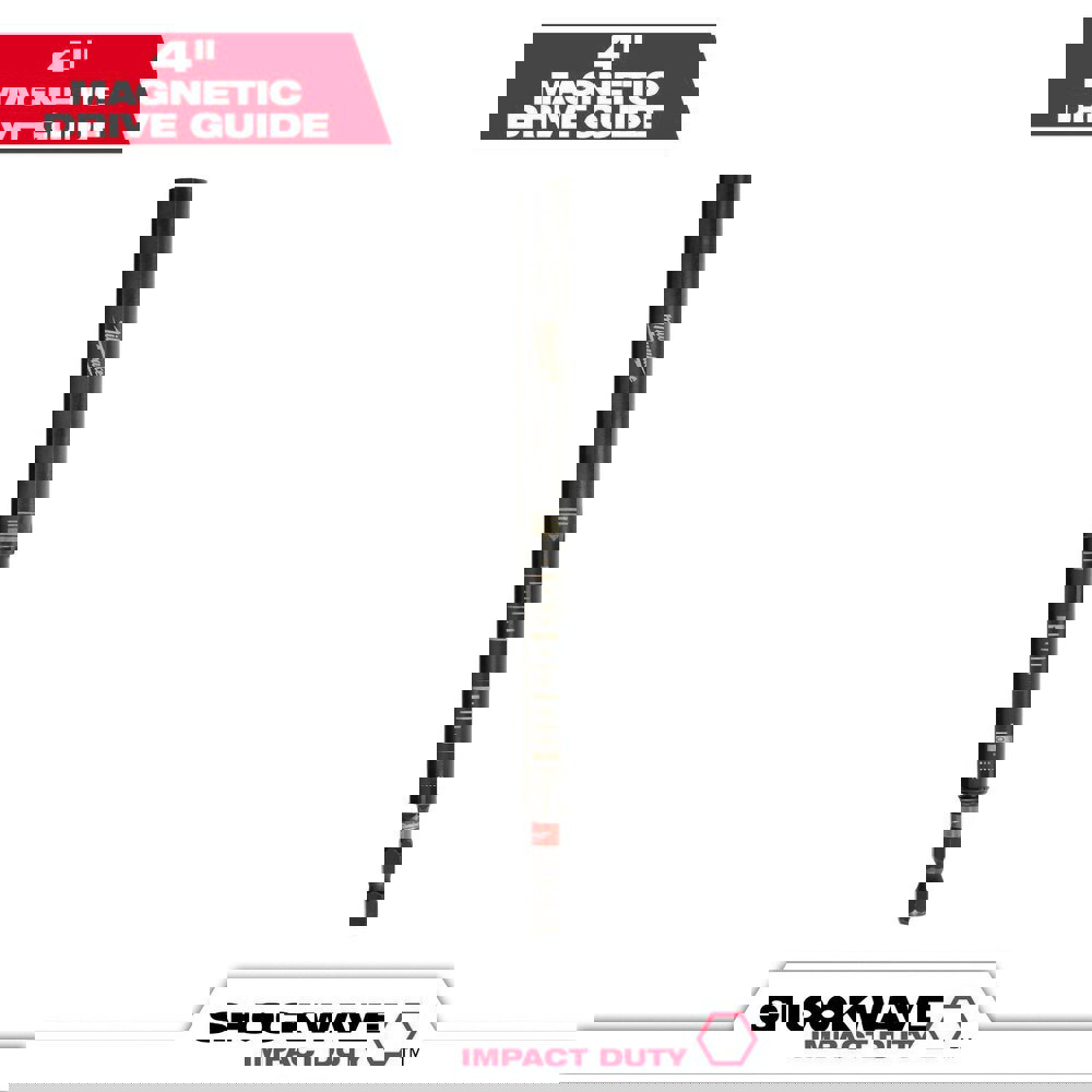 Power & Impact Screwdriver Bits & Holders; Bit Type: Magnetic Drive Guide ; Drive Size: 1/4 in ; Overall Length (Inch): 4 ; Material: Stainless Steel ; Hex Size (Inch): 1/4 ; Magnetic: Yes
